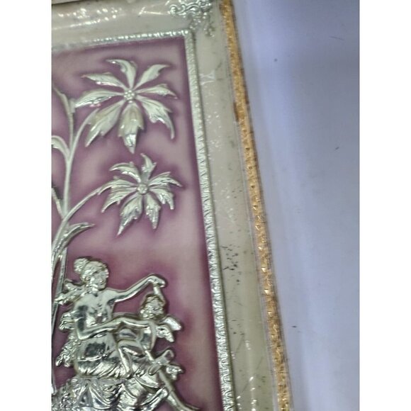 Vintage Four Seasons By Metalcraft Winter 3D Victorian Framed Wall Art Decor - Picture 4 of 7